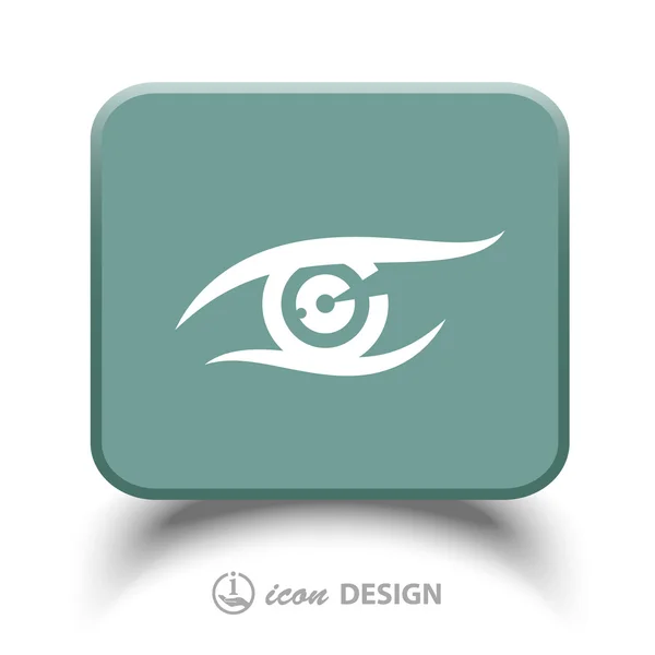 Pictograph of eye icon — Stock Vector