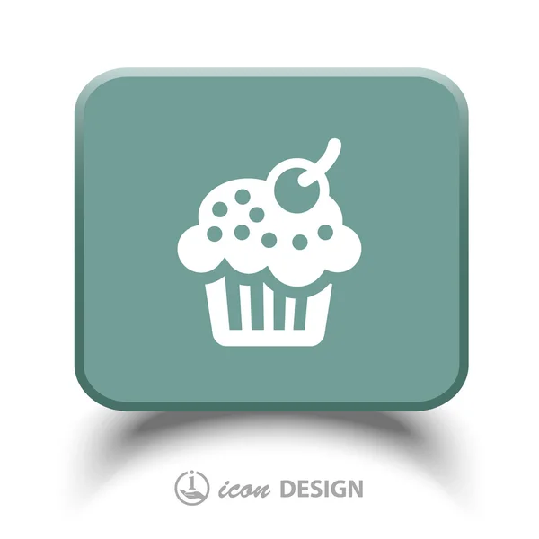 Pictograph torta ikon — Stock Vector