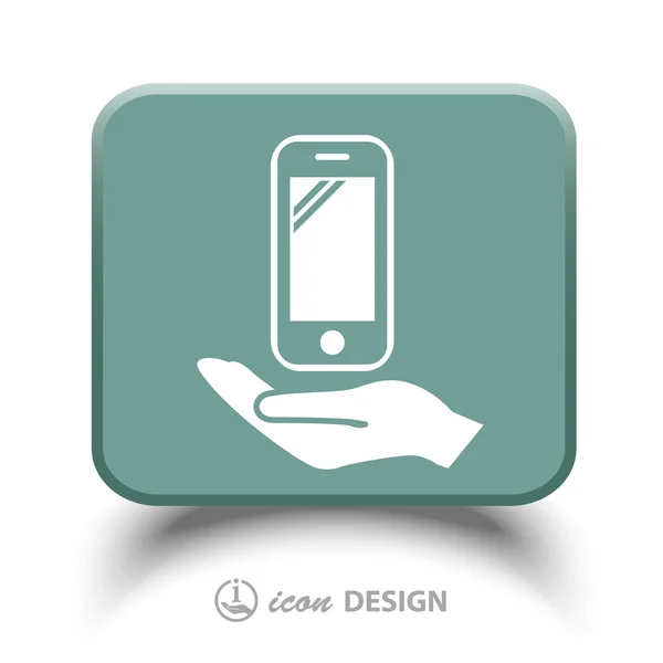 Pictogramme de l'icône mobile — Image vectorielle