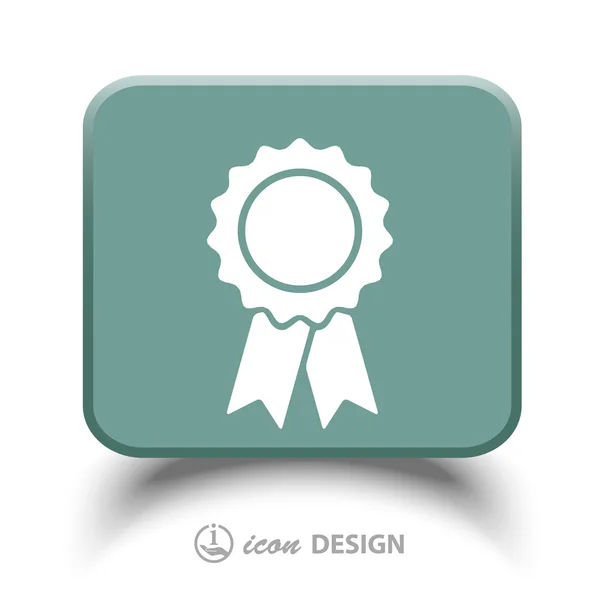 Pictograph of award icon — Stock Vector