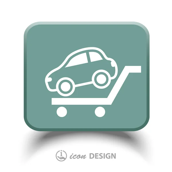 Pictograph van auto-pictogram — Stockvector