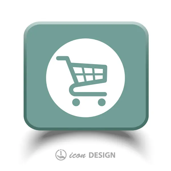 Pictograph shopping cart — Stock vektor