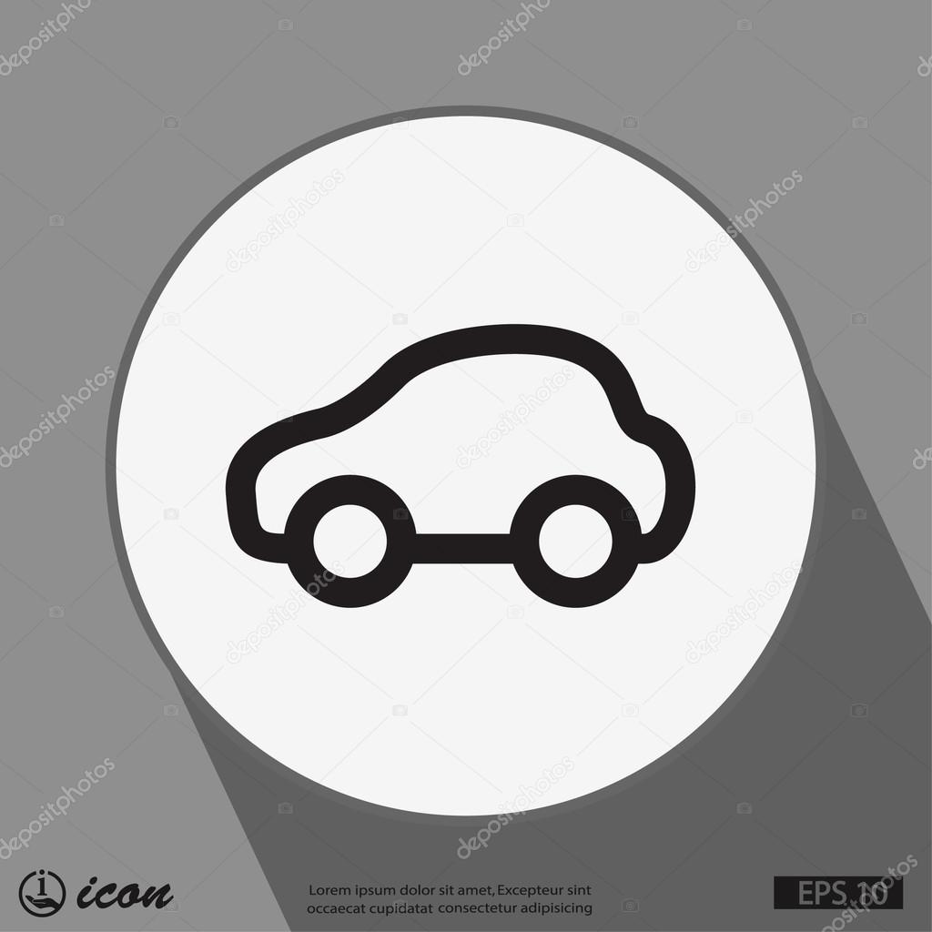 Pictograph of car icon
