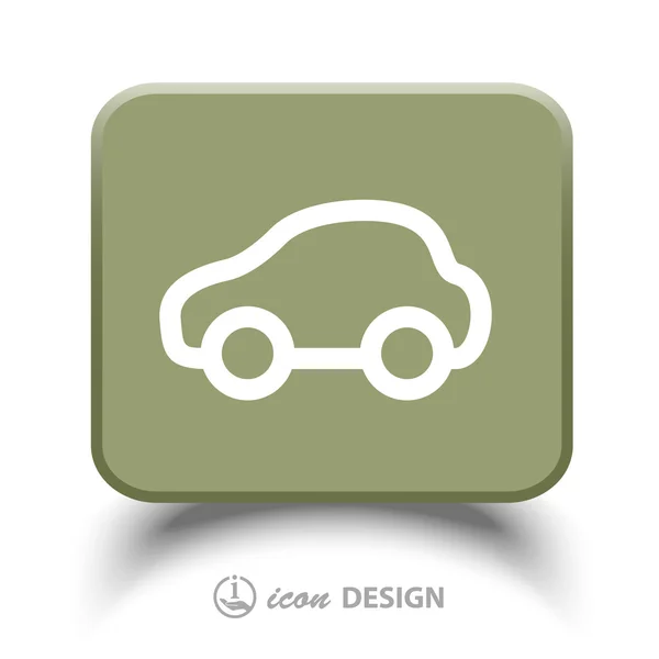 Pictograph of car icon — Stock Vector