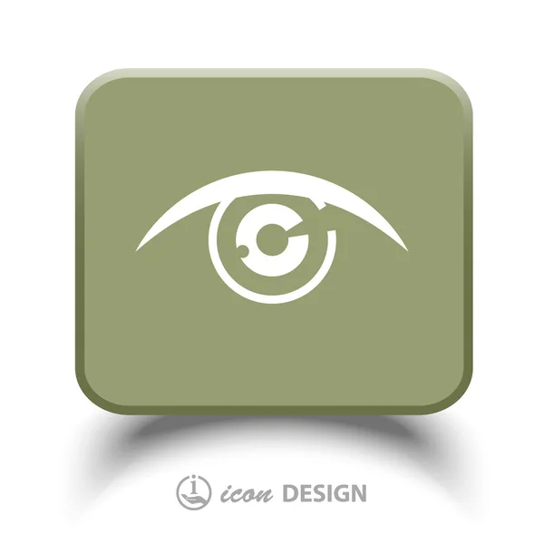 Pictogramme de l'icône des yeux — Image vectorielle
