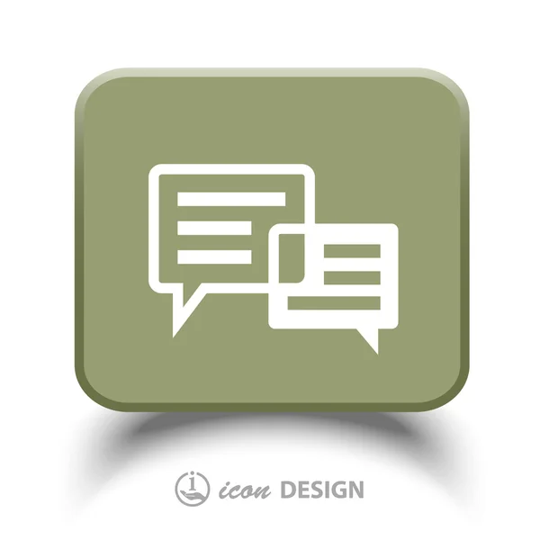 Message or chat icon — Stock Vector