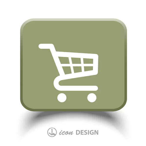 Pictograph shopping cart — Stock vektor