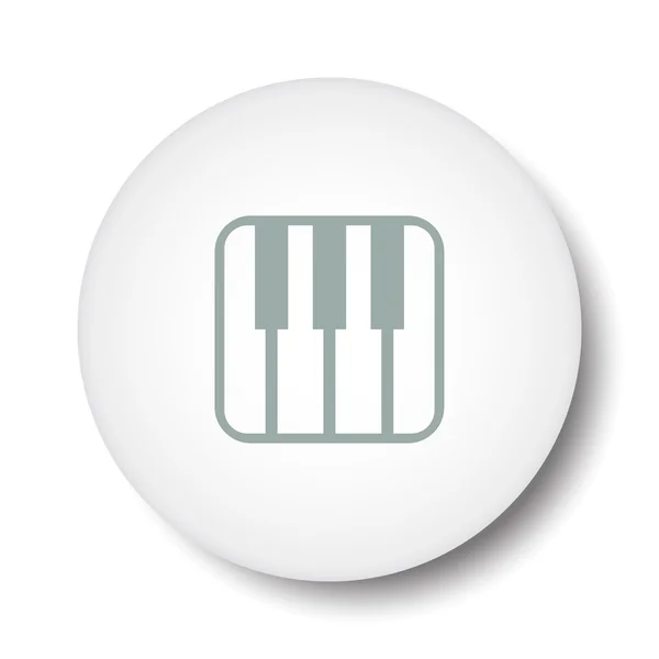 Pictograph van muziek toetsenbord — Stockvector