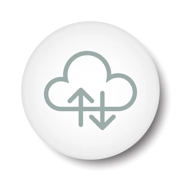 Pictografía del icono de la nube — Vector de stock