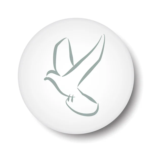 Pictograph för bird icon — Stock vektor