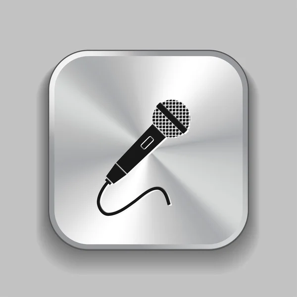 Microfone Ícone sinal — Vetor de Stock