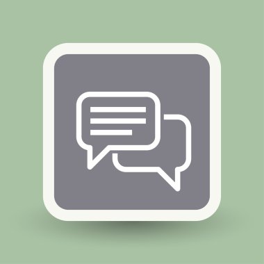 ileti veya sohbet simgesi