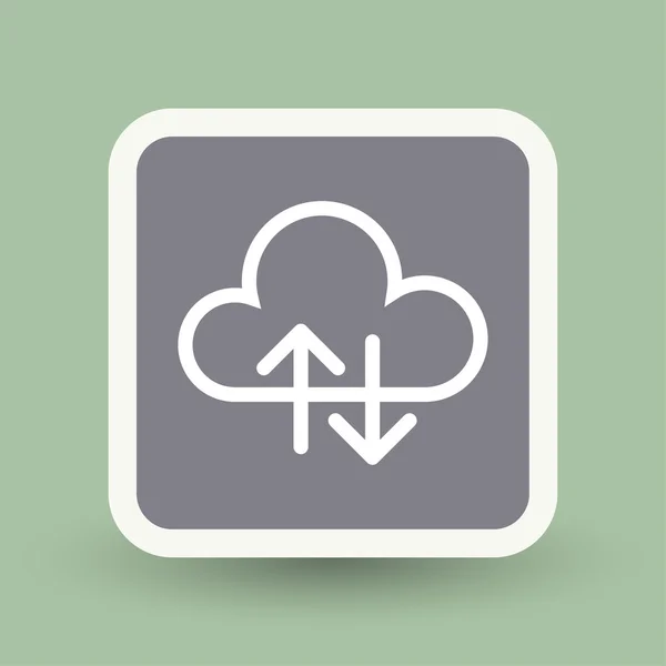 Pictograma do ícone de nuvem — Vetor de Stock