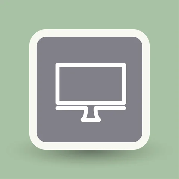 Piktogramm der Computer-Ikone — Stockvektor