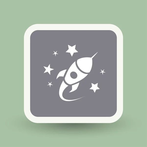 Pictografía de Rocket icono — Vector de stock