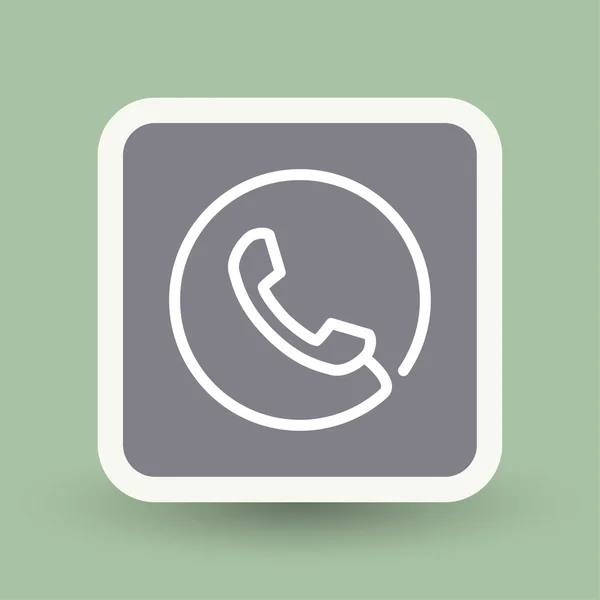 Pictograph of phone icon — Stock Vector