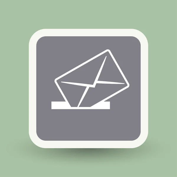 Pictografía del icono de correo — Vector de stock