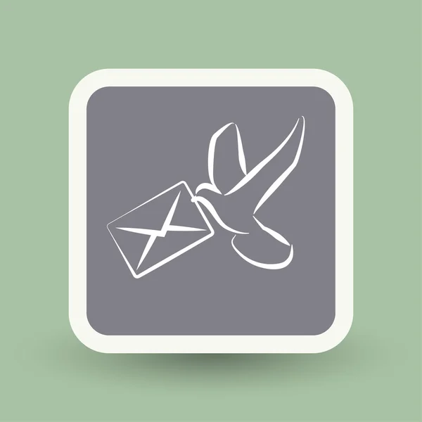 Pictograph van postpictogram — Stockvector