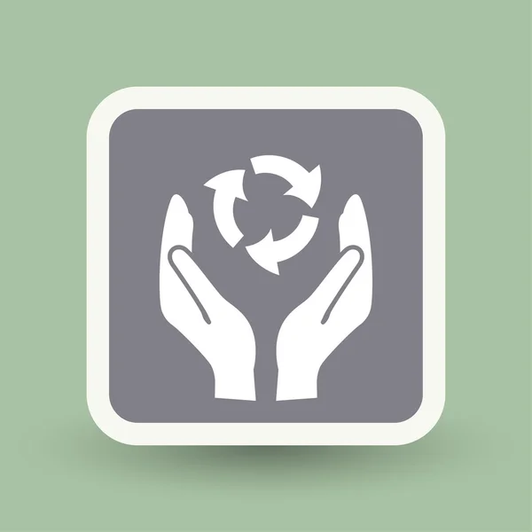 Ikona ikony eco — Stockový vektor