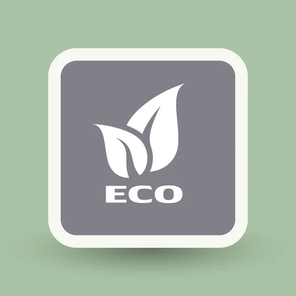 Ikona ikony eco — Stockový vektor