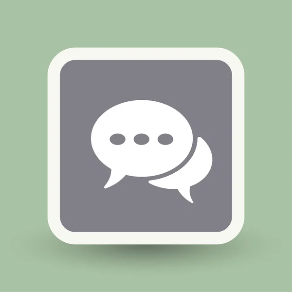 Bericht of chat-pictogram — Stockvector