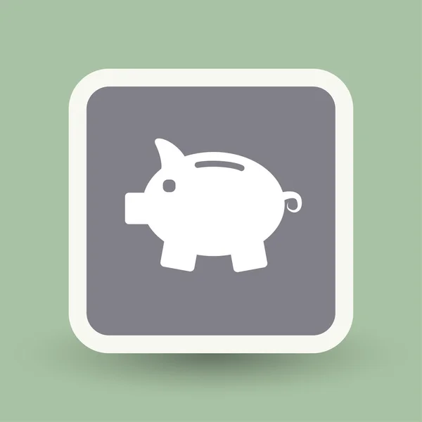 Pictograph van moneybox pictogram — Stockvector