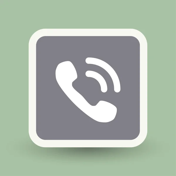 Pictograph van telefoonpictogram — Stockvector