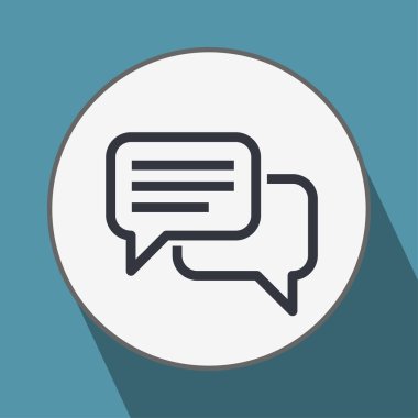 ileti veya sohbet simgesi