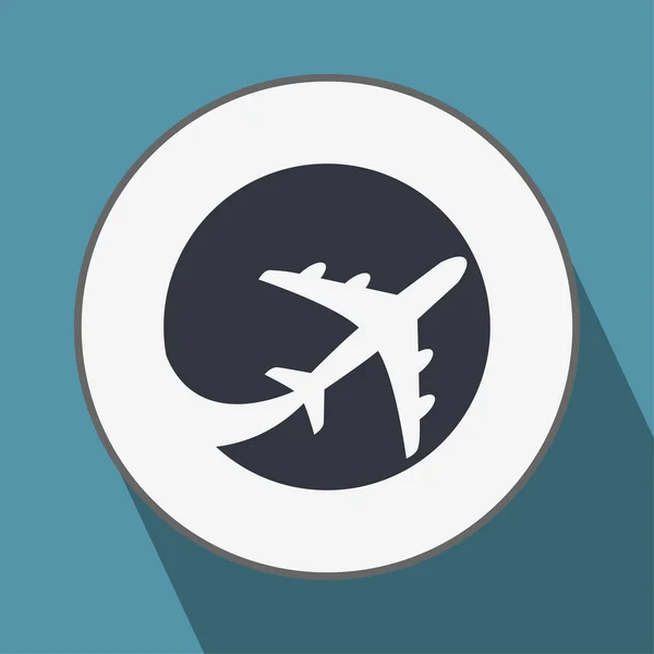 Pictografía del icono del avión — Vector de stock