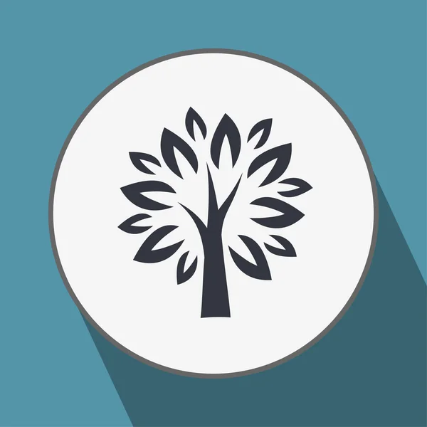 Pictografía del icono del árbol — Vector de stock