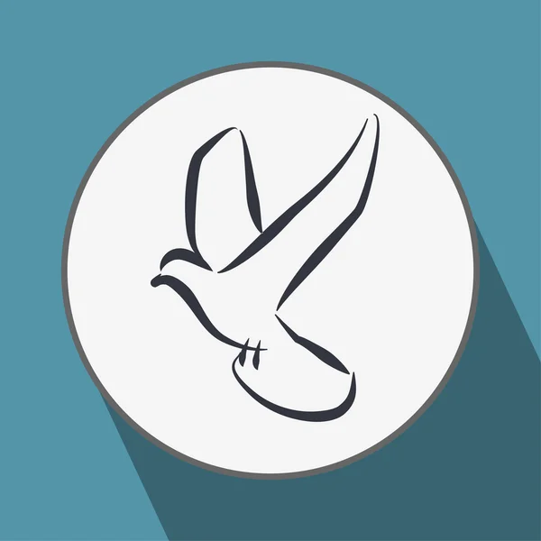 Pictograph för bird icon — Stock vektor