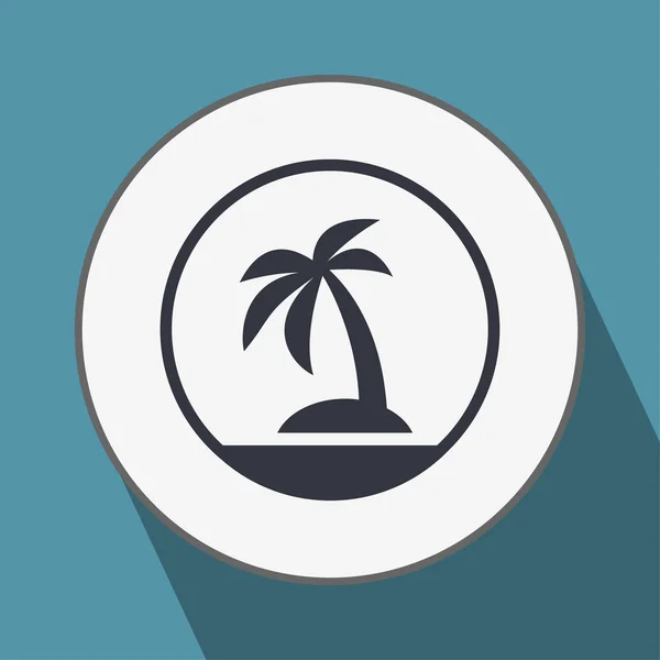 Pictograma do ícone da ilha — Vetor de Stock