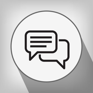 ileti veya sohbet simgesi