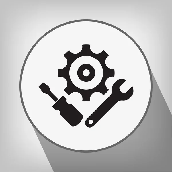 Pictograph of gear icon — Stock Vector