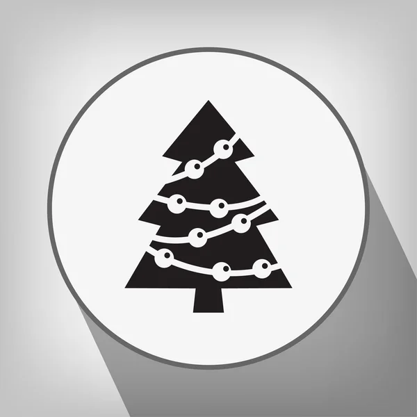 Pictograph of christmas tree — Stock Vector