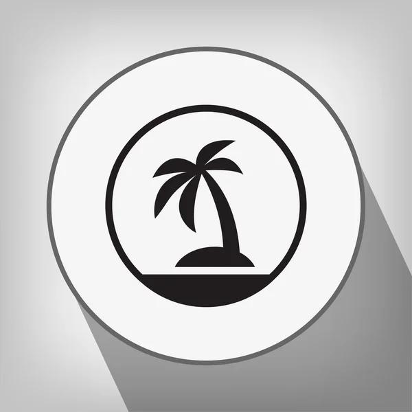 Pictograph of island icon — Stock Vector