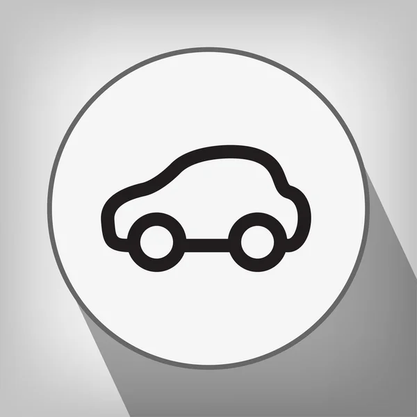 Pictografía del icono del coche — Vector de stock