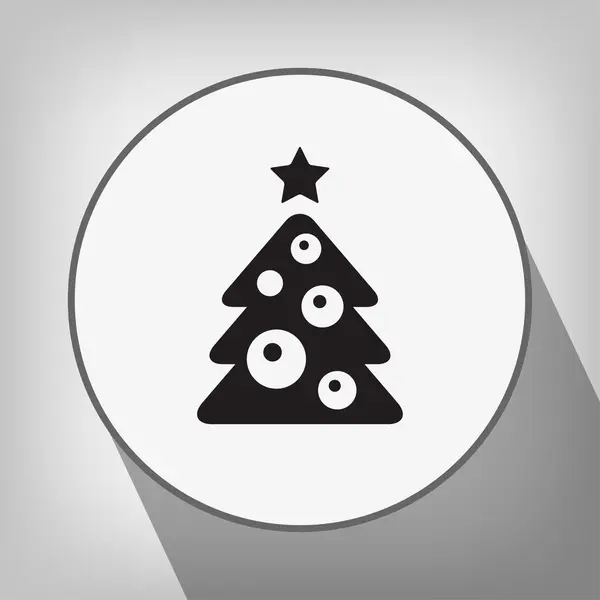 Pictograph van kerstboom — Stockvector