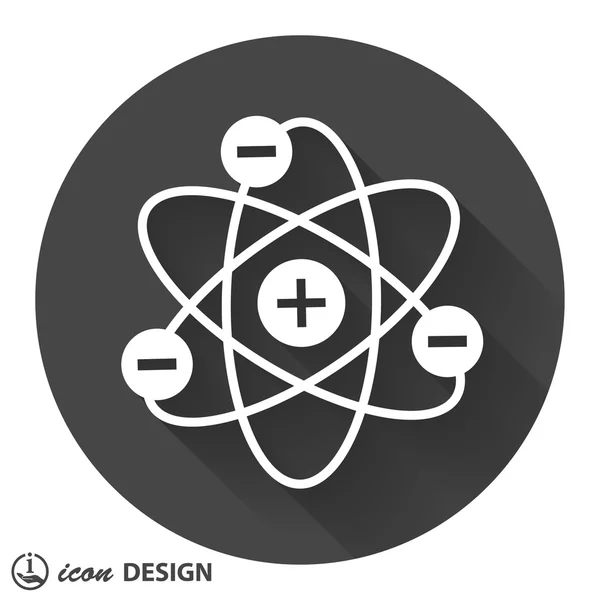 Pictogramme de l'icône atome — Image vectorielle