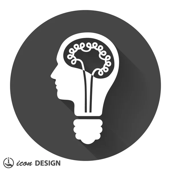 Pictografía del concepto de bombilla — Archivo Imágenes Vectoriales
