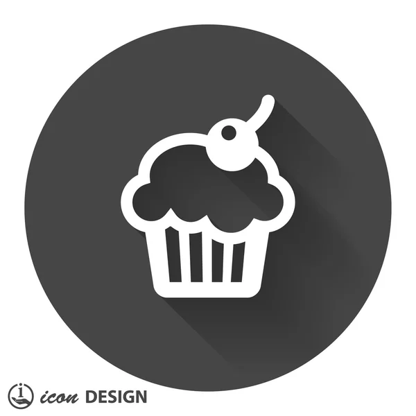 Pictograph of cake icon — Stock Vector