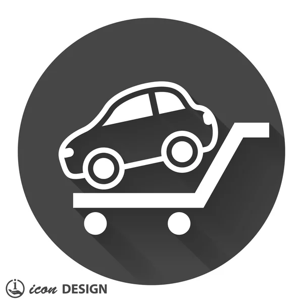 Pictogramme de l'icône de la voiture — Image vectorielle