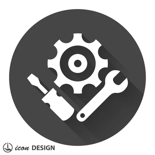 Pictograph of gear icon — Stock Vector