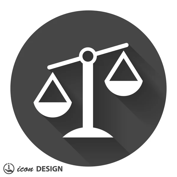 Escalas pictográficas de justicia — Vector de stock