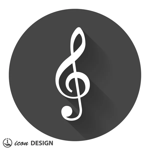 Pictografía de la clave musical — Vector de stock