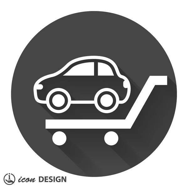 Pictogramme de l'icône de la voiture — Image vectorielle