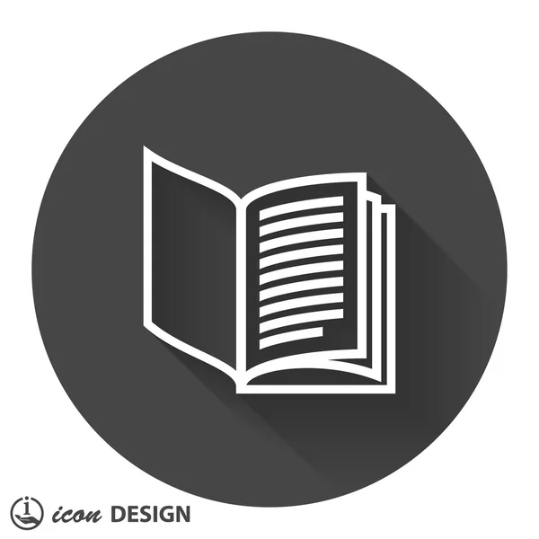 Pictograph-a könyv-ikonra — Stock Vector