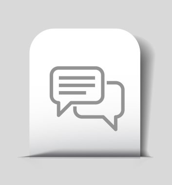 ileti veya sohbet simgesi