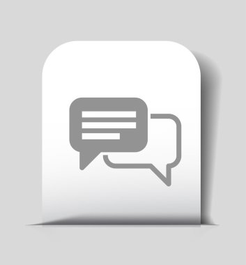 ileti veya sohbet simgesi