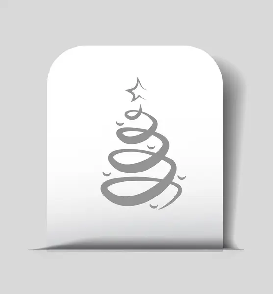 Pictograph van kerstboom — Stockvector